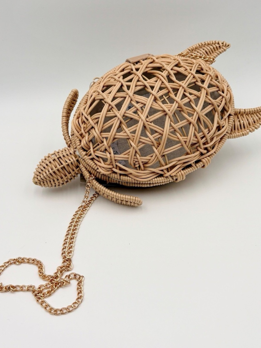 Tommy Bahama Woven Rattan Sea Turtle Crossbody Bag NWT